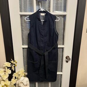 Chico's Dark Blue Denim Dress